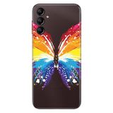 Senada Samsung Galaxy A54 İle Uyumlu Kılıf Silikon Desenli Resimli Uv Kapak Butterfly