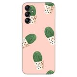 Senada Samsung Galaxy A54 İle Uyumlu Kılıf Silikon Desenli Resimli Uv Kapak Cactus