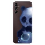 Senada Samsung Galaxy A54 İle Uyumlu Kılıf Silikon Desenli Resimli Uv Kapak Cartoon Panda