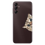 Senada Samsung Galaxy A54 İle Uyumlu Kılıf Silikon Desenli Resimli Uv Kapak Cat Look
