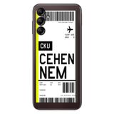 Senada Samsung Galaxy A54 İle Uyumlu Kılıf Silikon Desenli Resimli Uv Kapak Cehennem Uçak Bileti