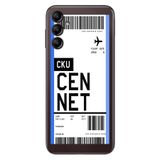 Senada Samsung Galaxy A54 İle Uyumlu Kılıf Silikon Desenli Resimli Uv Kapak Cennet Uçak Bileti