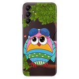 Senada Samsung Galaxy A54 İle Uyumlu Kılıf Silikon Desenli Resimli Uv Kapak Cool Baykuş