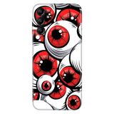 Senada Samsung Galaxy A54 İle Uyumlu Kılıf Silikon Desenli Resimli Uv Kapak Eyes