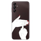 Senada Samsung Galaxy A54 İle Uyumlu Kılıf Silikon Desenli Resimli Uv Kapak F*Ck