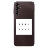 Senada Samsung Galaxy A54 İle Uyumlu Kılıf Silikon Desenli Resimli Uv Kapak Feel Good