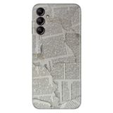 Senada Samsung Galaxy A54 İle Uyumlu Kılıf Silikon Desenli Resimli Uv Kapak Gazete News,Color505