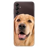 Senada Samsung Galaxy A54 İle Uyumlu Kılıf Silikon Desenli Resimli Uv Kapak Golden Köpek