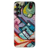 Senada Samsung Galaxy A54 İle Uyumlu Kılıf Silikon Desenli Resimli Uv Kapak Grafitti Duvarı