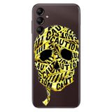 Senada Samsung Galaxy A54 İle Uyumlu Kılıf Silikon Desenli Resimli Uv Kapak Iskelet Caution