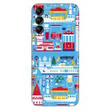 Senada Samsung Galaxy A54 İle Uyumlu Kılıf Silikon Desenli Resimli Uv Kapak Istanbul Geo