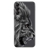 Senada Samsung Galaxy A54 İle Uyumlu Kılıf Silikon Desenli Resimli Uv Kapak Kara Aslan