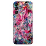 Senada Samsung Galaxy A54 İle Uyumlu Kılıf Silikon Desenli Resimli Uv Kapak Karma Boyama