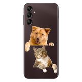 Senada Samsung Galaxy A54 İle Uyumlu Kılıf Silikon Desenli Resimli Uv Kapak Köpek Kedi