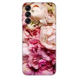 Senada Samsung Galaxy A54 İle Uyumlu Kılıf Silikon Desenli Resimli Uv Kapak Kuru Çiçek