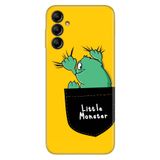 Senada Samsung Galaxy A54 İle Uyumlu Kılıf Silikon Desenli Resimli Uv Kapak Little Monster