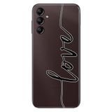 Senada Samsung Galaxy A54 İle Uyumlu Kılıf Silikon Desenli Resimli Uv Kapak Love Dizayn