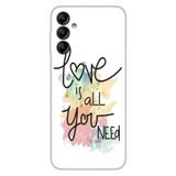 Senada Samsung Galaxy A54 İle Uyumlu Kılıf Silikon Desenli Resimli Uv Kapak Love Is All