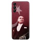 Senada Samsung Galaxy A54 İle Uyumlu Kılıf Silikon Desenli Resimli Uv Kapak M.K Atatürk