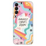 Senada Samsung Galaxy A54 İle Uyumlu Kılıf Silikon Desenli Resimli Uv Kapak Manifest Your Vision