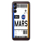 Senada Samsung Galaxy A54 İle Uyumlu Kılıf Silikon Desenli Resimli Uv Kapak Mars Uçak Bileti