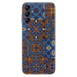 Senada Samsung Galaxy A54 İle Uyumlu Kılıf Silikon Desenli Resimli Uv Kapak Mavi Geo