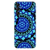 Senada Samsung Galaxy A54 İle Uyumlu Kılıf Silikon Desenli Resimli Uv Kapak Mavi Mandala,Color258