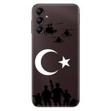 Senada Samsung Galaxy A54 İle Uyumlu Kılıf Silikon Desenli Resimli Uv Kapak Mehmetçik