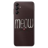 Senada Samsung Galaxy A54 İle Uyumlu Kılıf Silikon Desenli Resimli Uv Kapak Meow