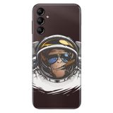 Senada Samsung Galaxy A54 İle Uyumlu Kılıf Silikon Desenli Resimli Uv Kapak Monkey Fly
