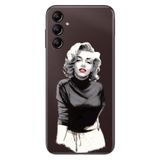 Senada Samsung Galaxy A54 İle Uyumlu Kılıf Silikon Desenli Resimli Uv Kapak Monroe