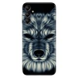 Senada Samsung Galaxy A54 İle Uyumlu Kılıf Silikon Desenli Resimli Uv Kapak Neon Vahşi Kurt