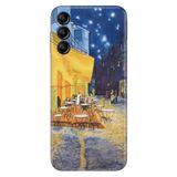 Senada Samsung Galaxy A54 İle Uyumlu Kılıf Silikon Desenli Resimli Uv Kapak Night Cafe