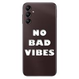 Senada Samsung Galaxy A54 İle Uyumlu Kılıf Silikon Desenli Resimli Uv Kapak No Bad Vibes