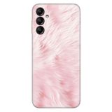 Senada Samsung Galaxy A54 İle Uyumlu Kılıf Silikon Desenli Resimli Uv Kapak Pembe Tüy
