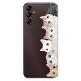 Senada Samsung Galaxy A54 İle Uyumlu Kılıf Silikon Desenli Resimli Uv Kapak Pisi Pisi Kedi