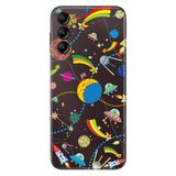 Senada Samsung Galaxy A54 İle Uyumlu Kılıf Silikon Desenli Resimli Uv Kapak Renkli Uzay