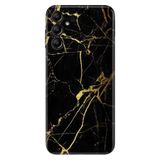Senada Samsung Galaxy A54 İle Uyumlu Kılıf Silikon Desenli Resimli Uv Kapak Sarı Siyah Mermer