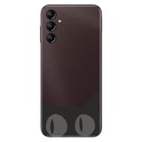 Senada Samsung Galaxy A54 İle Uyumlu Kılıf Silikon Desenli Resimli Uv Kapak Şaşkın Kedi