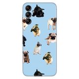 Senada Samsung Galaxy A54 İle Uyumlu Kılıf Silikon Desenli Resimli Uv Kapak Şirin Pug Köpek