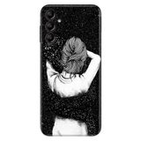 Senada Samsung Galaxy A54 İle Uyumlu Kılıf Silikon Desenli Resimli Uv Kapak Siyah Aşk