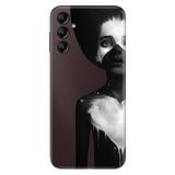 Senada Samsung Galaxy A54 İle Uyumlu Kılıf Silikon Desenli Resimli Uv Kapak Siyahlı Kadın