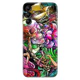 Senada Samsung Galaxy A54 İle Uyumlu Kılıf Silikon Desenli Resimli Uv Kapak Skull Tattoo
