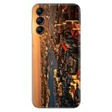 Senada Samsung Galaxy A54 İle Uyumlu Kılıf Silikon Desenli Resimli Uv Kapak Sunset Istanbul
