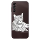 Senada Samsung Galaxy A54 İle Uyumlu Kılıf Silikon Desenli Resimli Uv Kapak Tekir