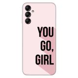 Senada Samsung Galaxy A54 İle Uyumlu Kılıf Silikon Desenli Resimli Uv Kapak You Go Girl