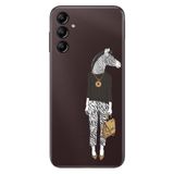 Senada Samsung Galaxy A54 İle Uyumlu Kılıf Silikon Desenli Resimli Uv Kapak Zebra Style