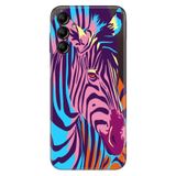 Senada Samsung Galaxy A54 İle Uyumlu Kılıf Silikon Desenli Resimli Uv Kapak Zebra,Color32