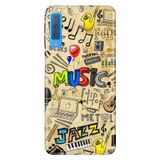 Senada Samsung Galaxy A7 2018 İle Uyumlu Kılıf Desenli Baskılı Silikon 80'S Music