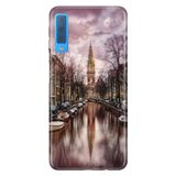 Senada Samsung Galaxy A7 2018 İle Uyumlu Kılıf Desenli Baskılı Silikon Amsterdam